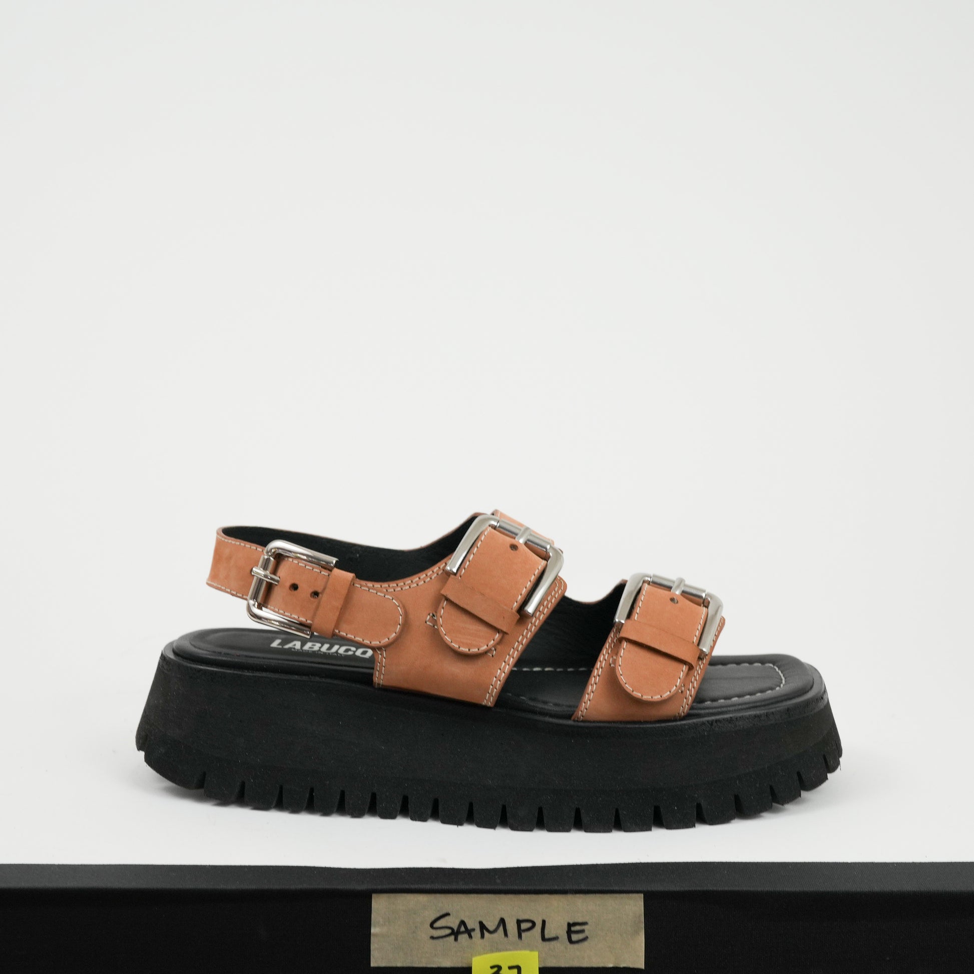 Cosima Sandal Camel Nubuck Sample Size 37