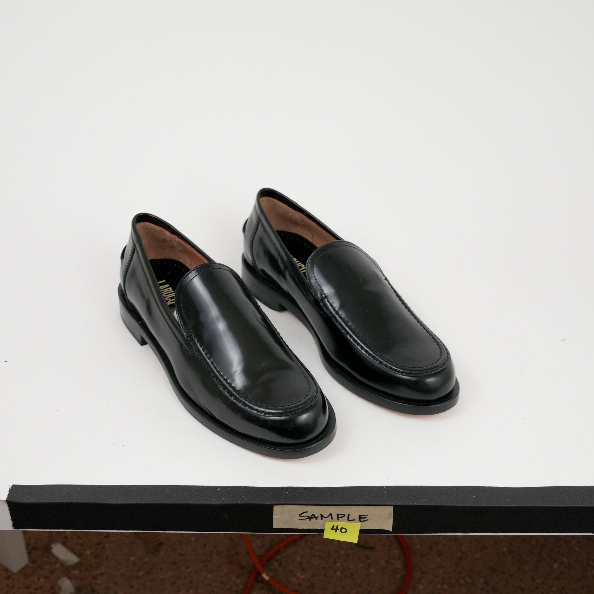 College Loafer Black Spazzolato Sample 40