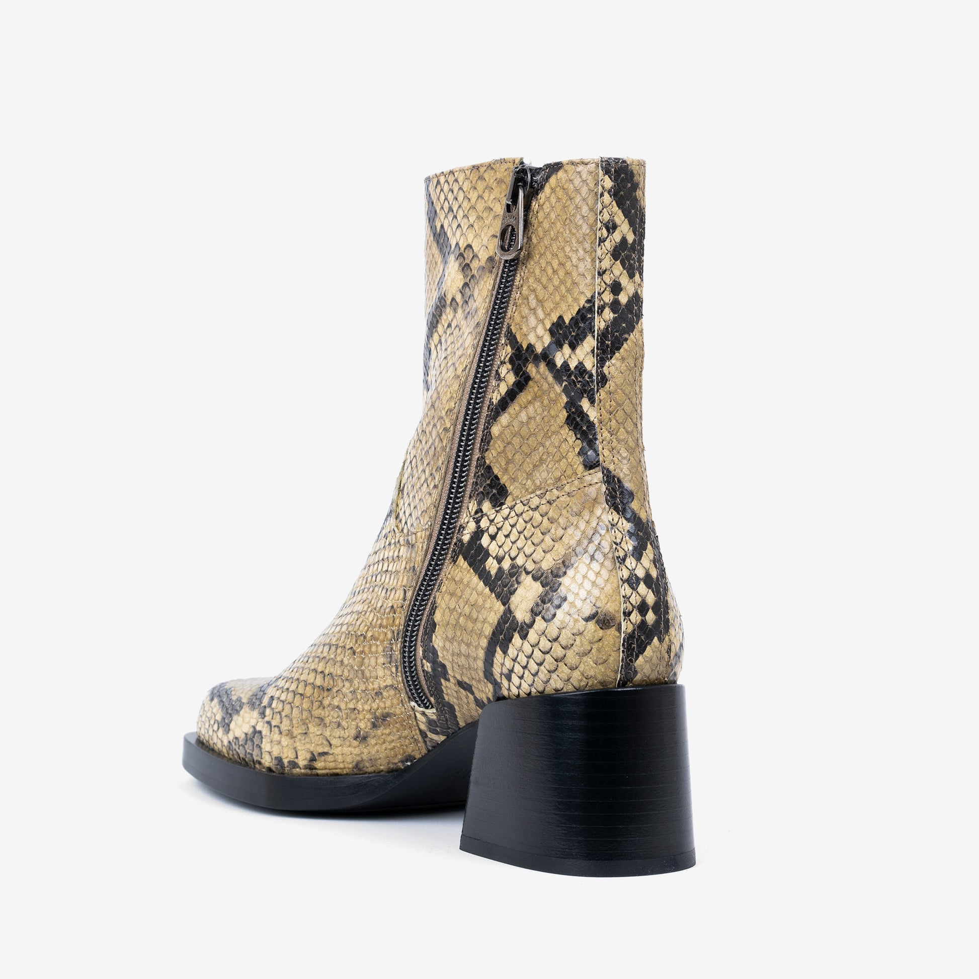 Labucq Joan Ankle Boot Salvia Python Leather
