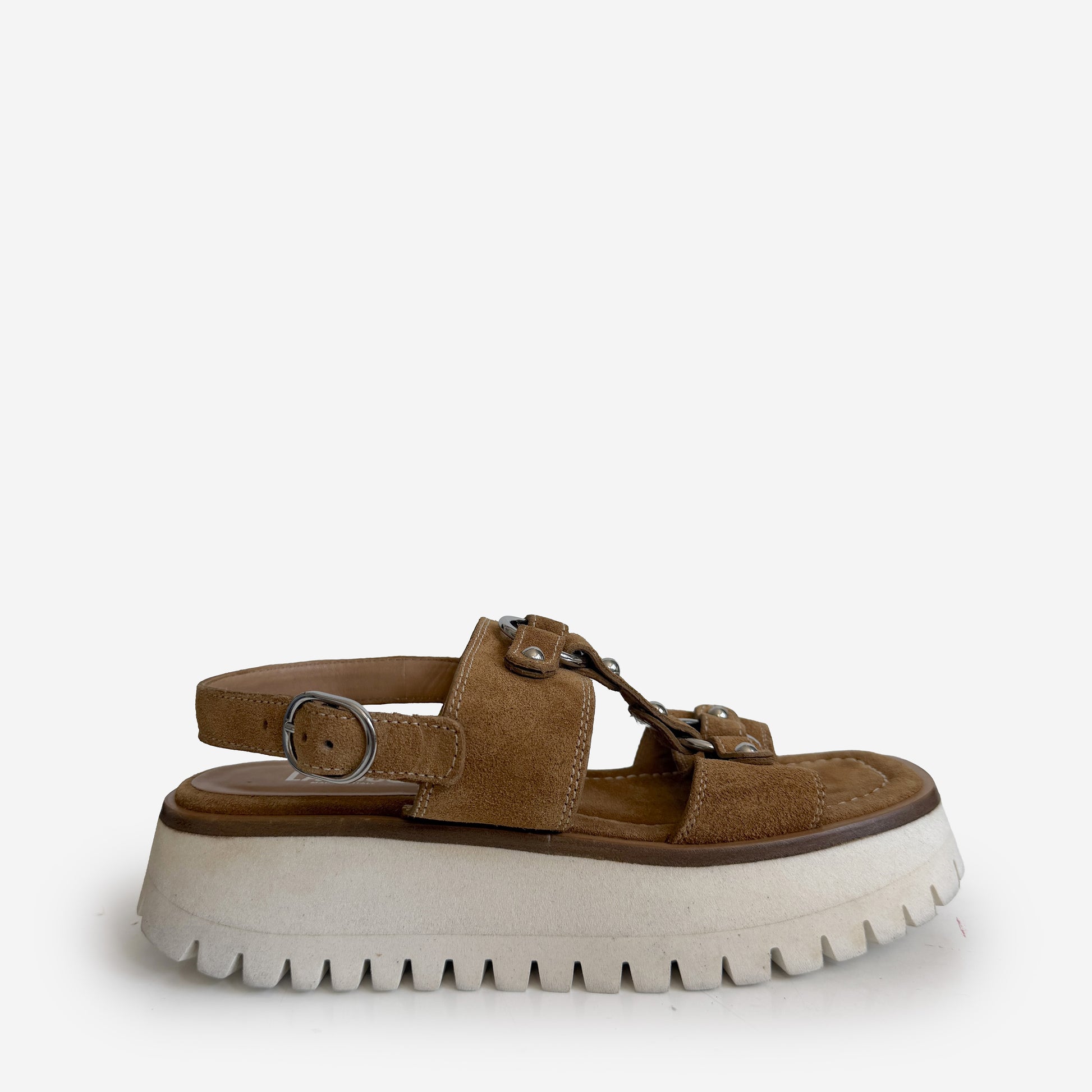 Atlas Sandal Tan Suede Sample Size 37