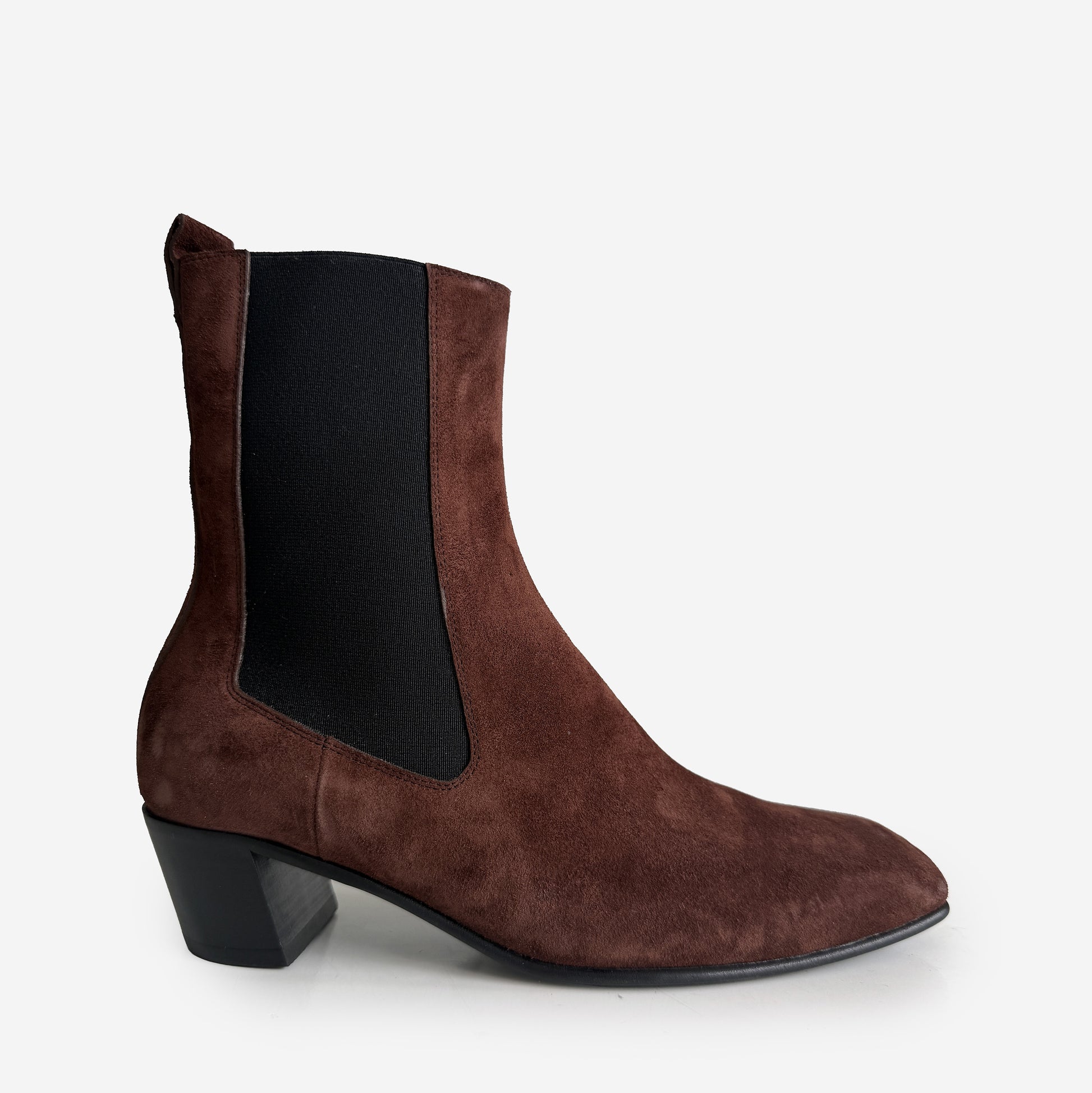 Tan Suede Chelsea Bootie Sample Size 37