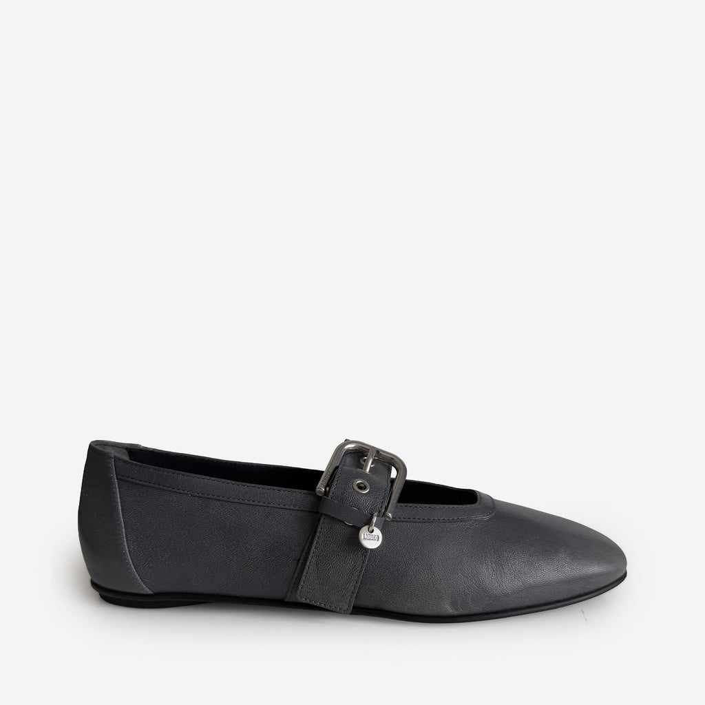 Buckled Maryjane Charcoal Sample Size 37