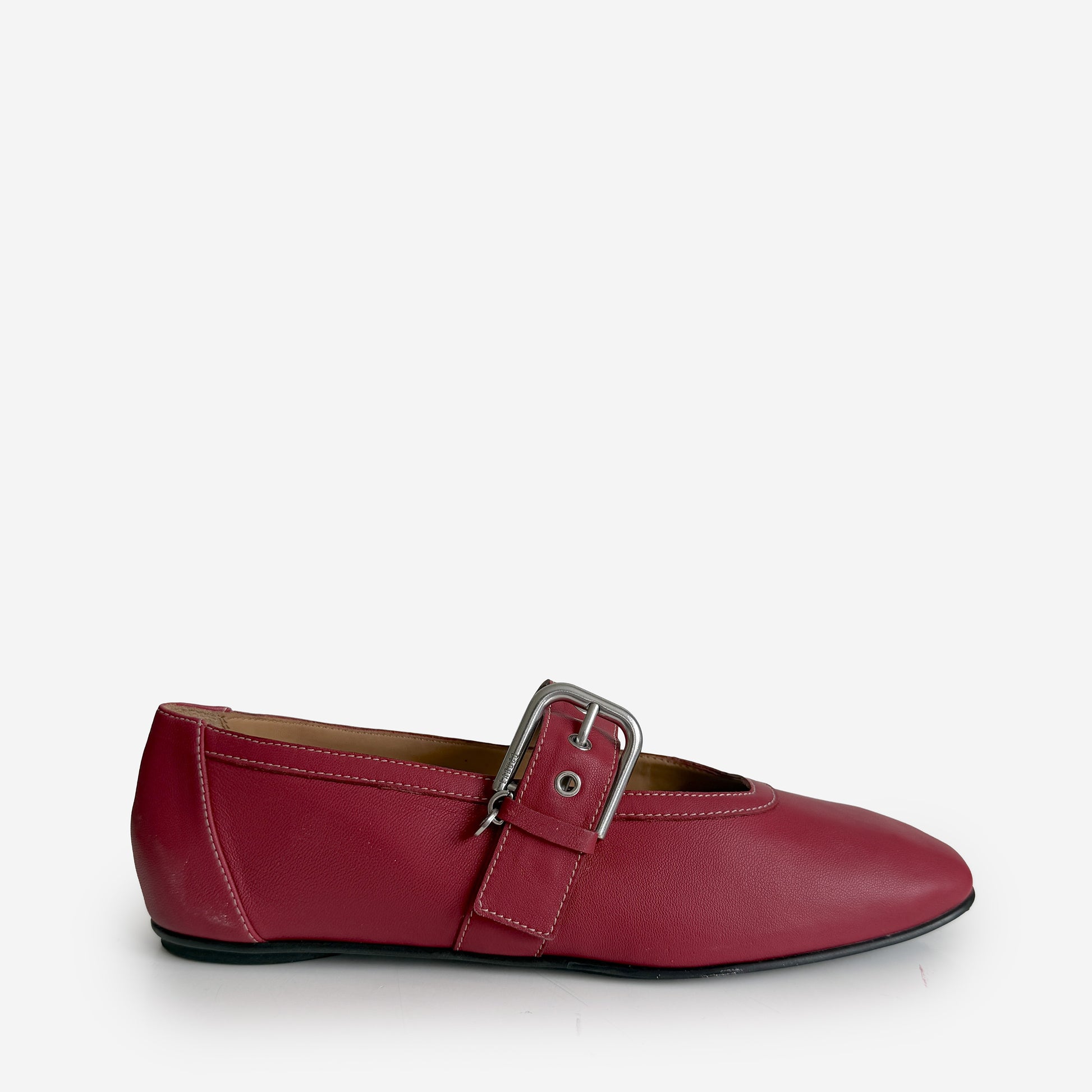 Buckled Maryjane Red Sample Size 37
