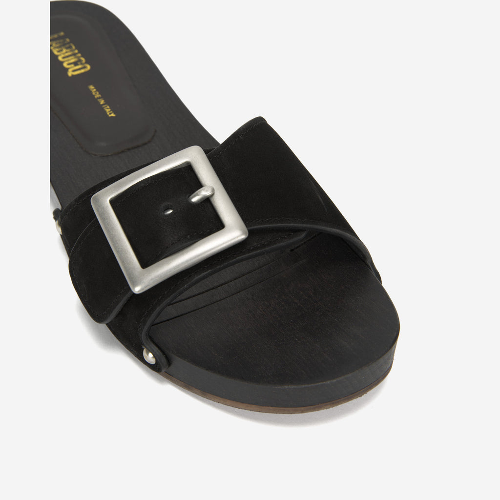 Hester Sandal Black Nubuck