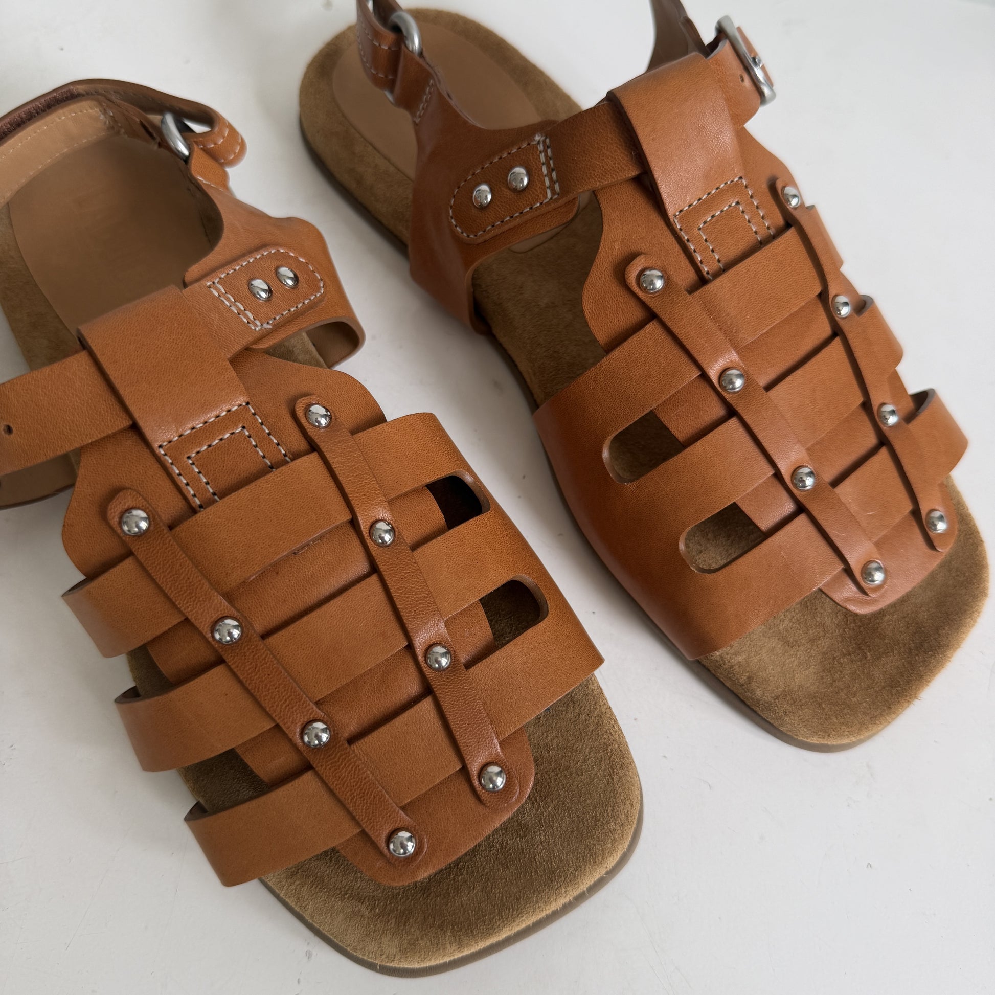 Lowmer Sandal Tan Sample Size 37