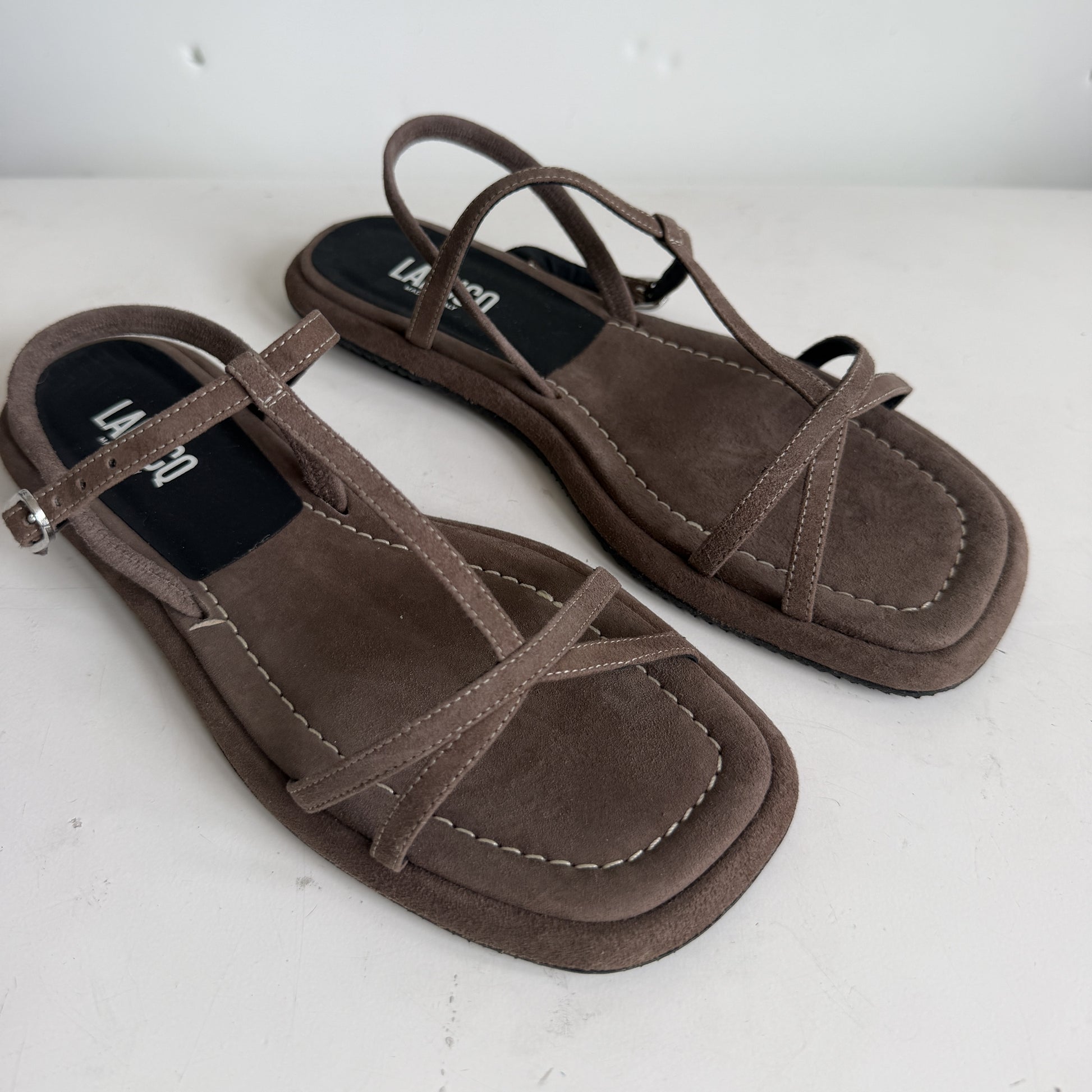 Ida Sandal Cafe Suede Sample Size 37