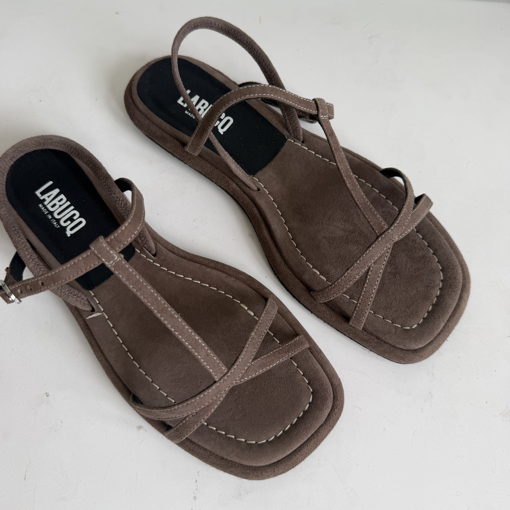 Ida Sandal Cafe Suede Sample Size 37
