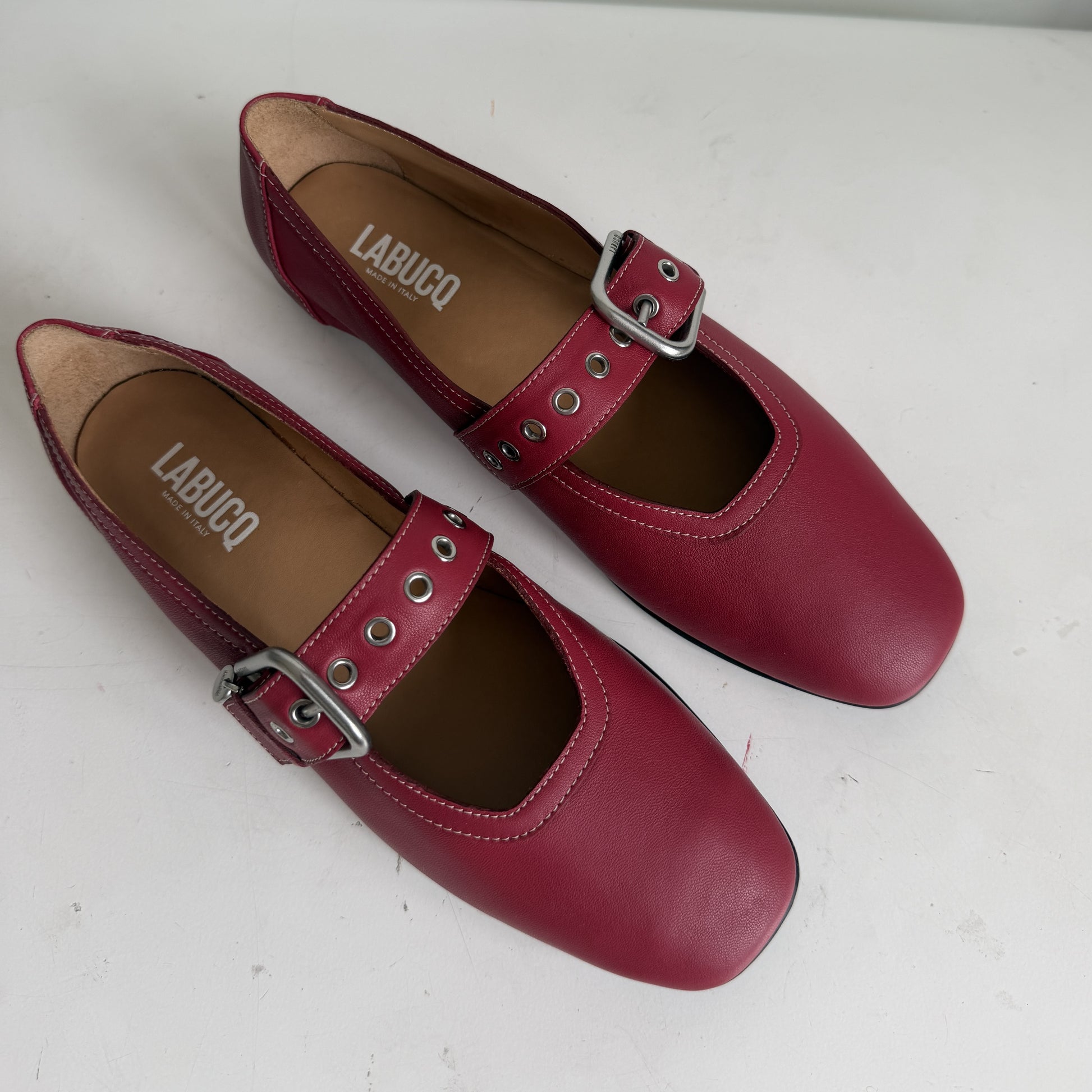 Buckled Maryjane Red Sample Size 37