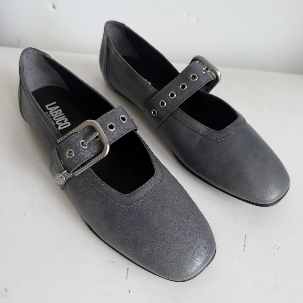 Buckled Maryjane Charcoal Sample Size 37