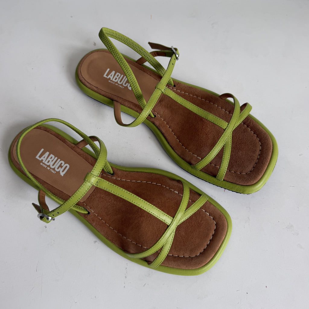 Ida Sandal Lime Sample Size 37
