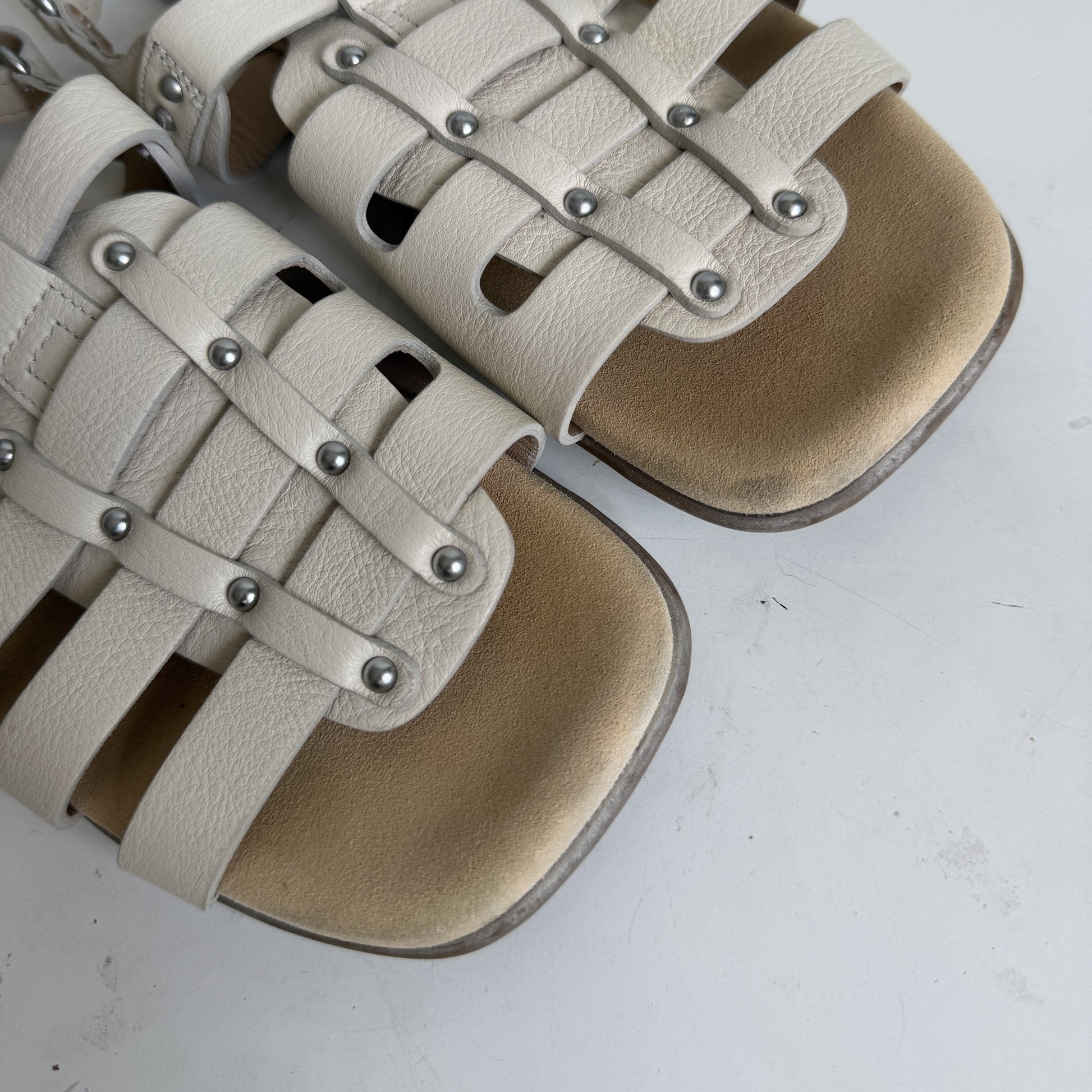 Lowmer Sandal Cream Size 38