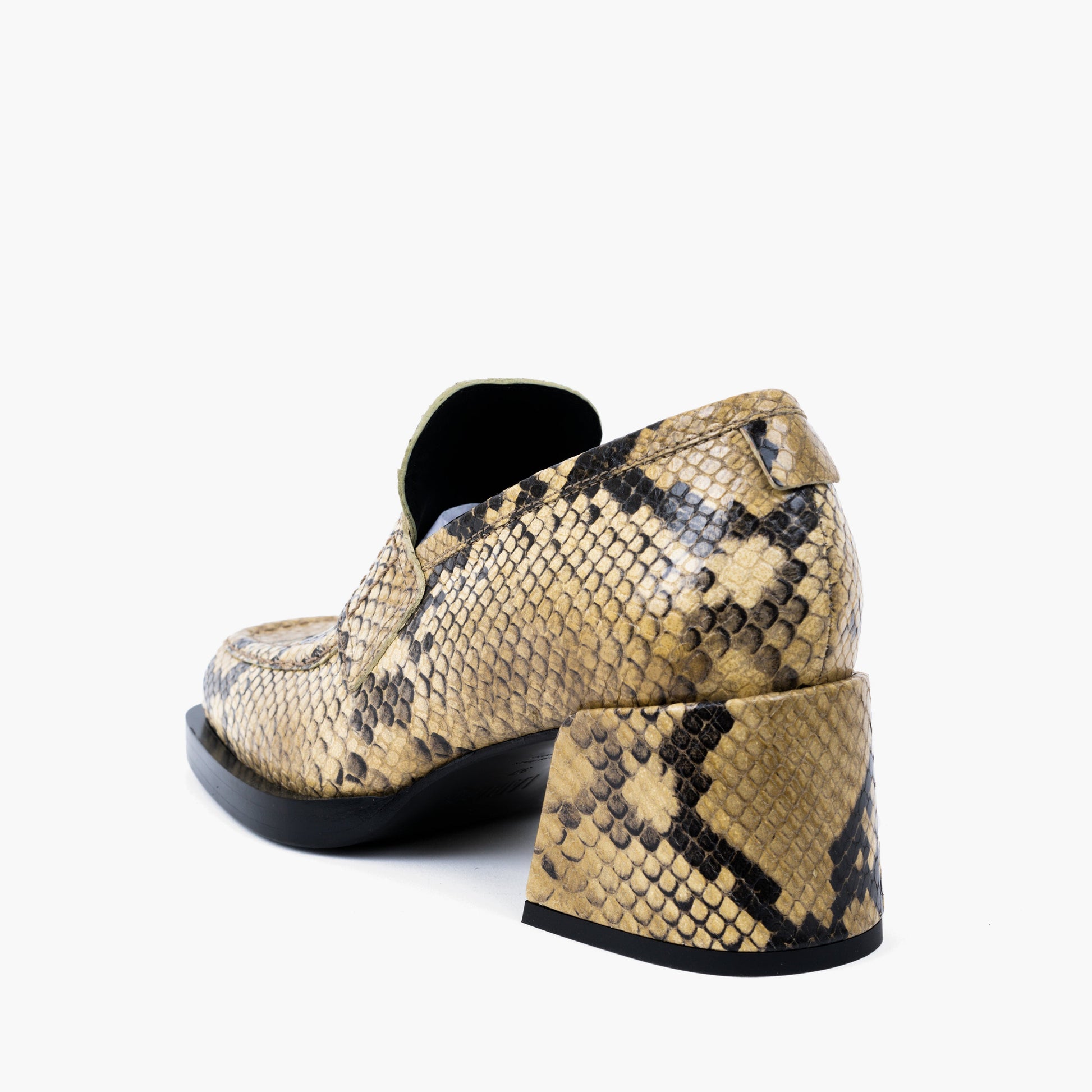 Labucq Kitty Loafer Salvia Printed Python Leather