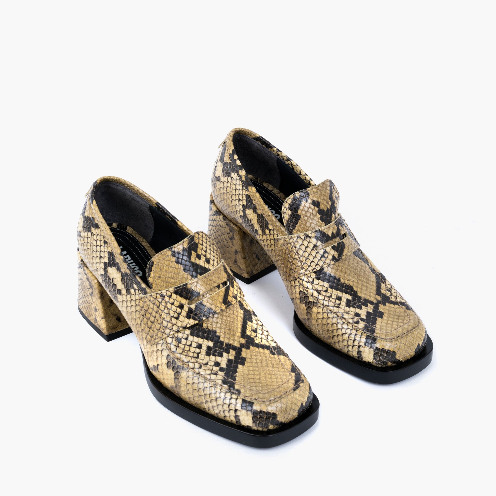 Labucq Kitty Loafer Salvia Printed Python Leather