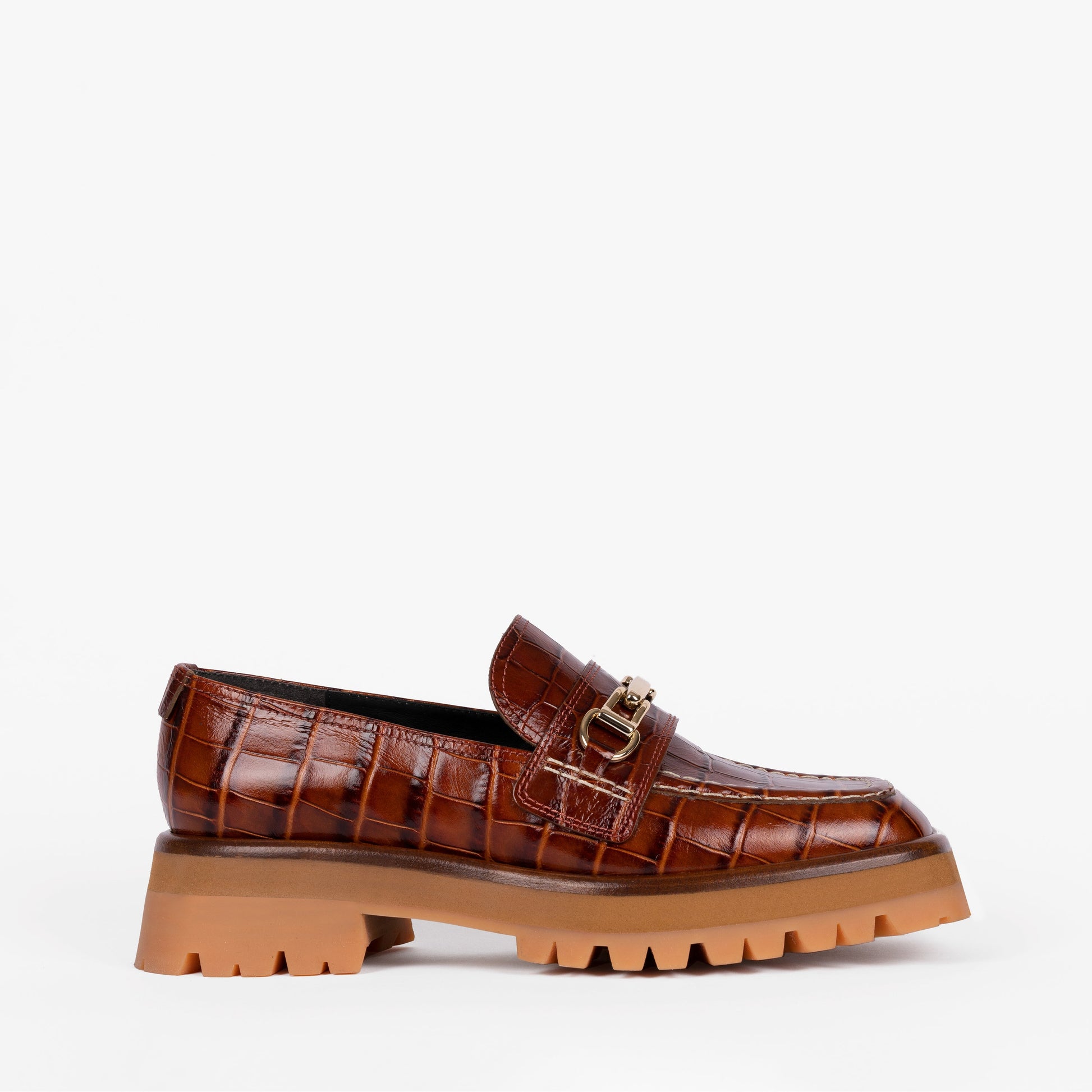 Labucq Mika Extra Loafer Tan Crocco