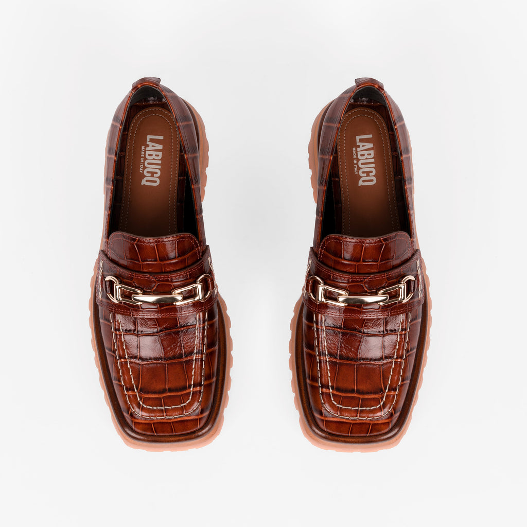 Labucq Mika Extra Loafer Tan Crocco