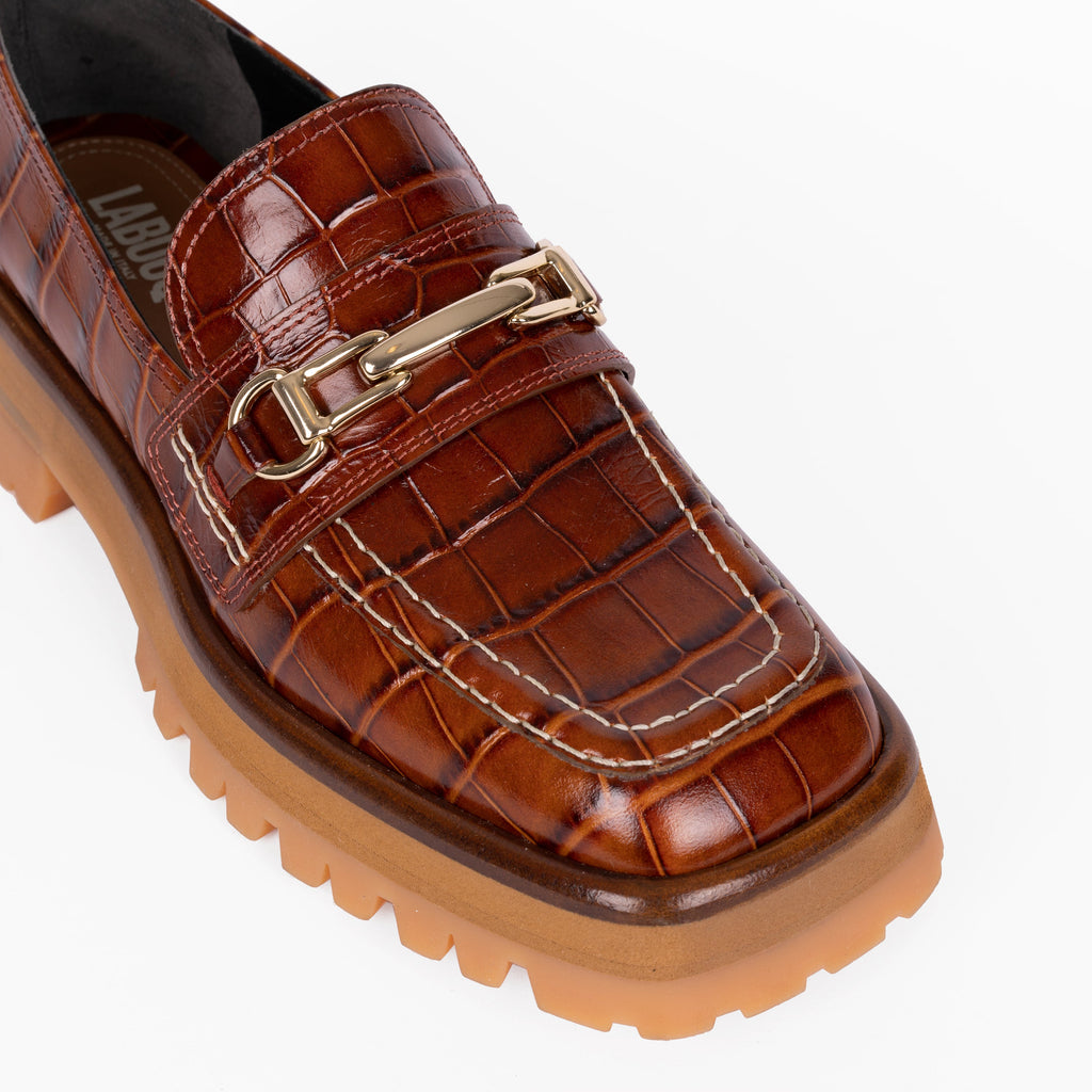 Labucq Mika Extra Loafer Tan Crocco