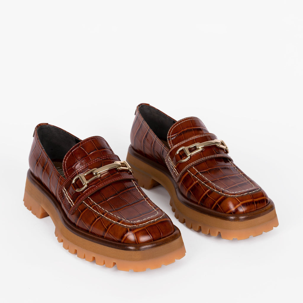 Labucq Mika Extra Loafer Tan Crocco