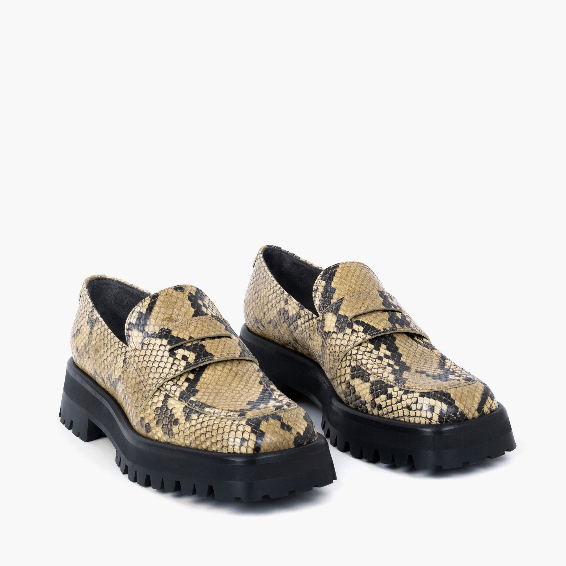 Labucq Mika Loafer Salvia Python Leather