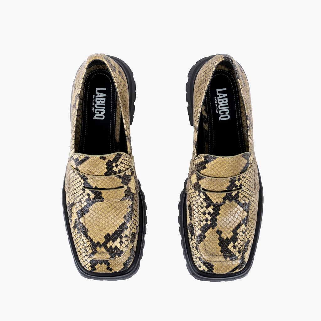 Labucq Mika Loafer Salvia Python Leather