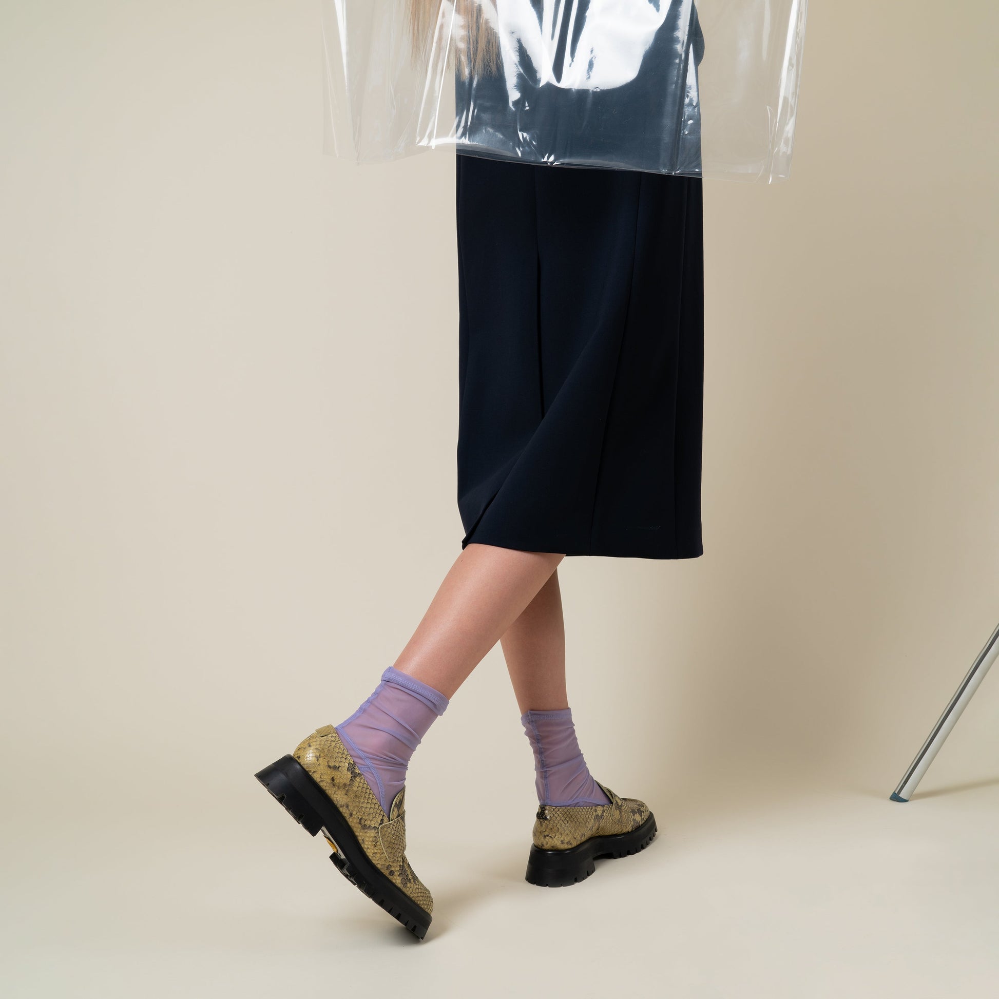 Labucq Mika Loafer Salvia Python Leather