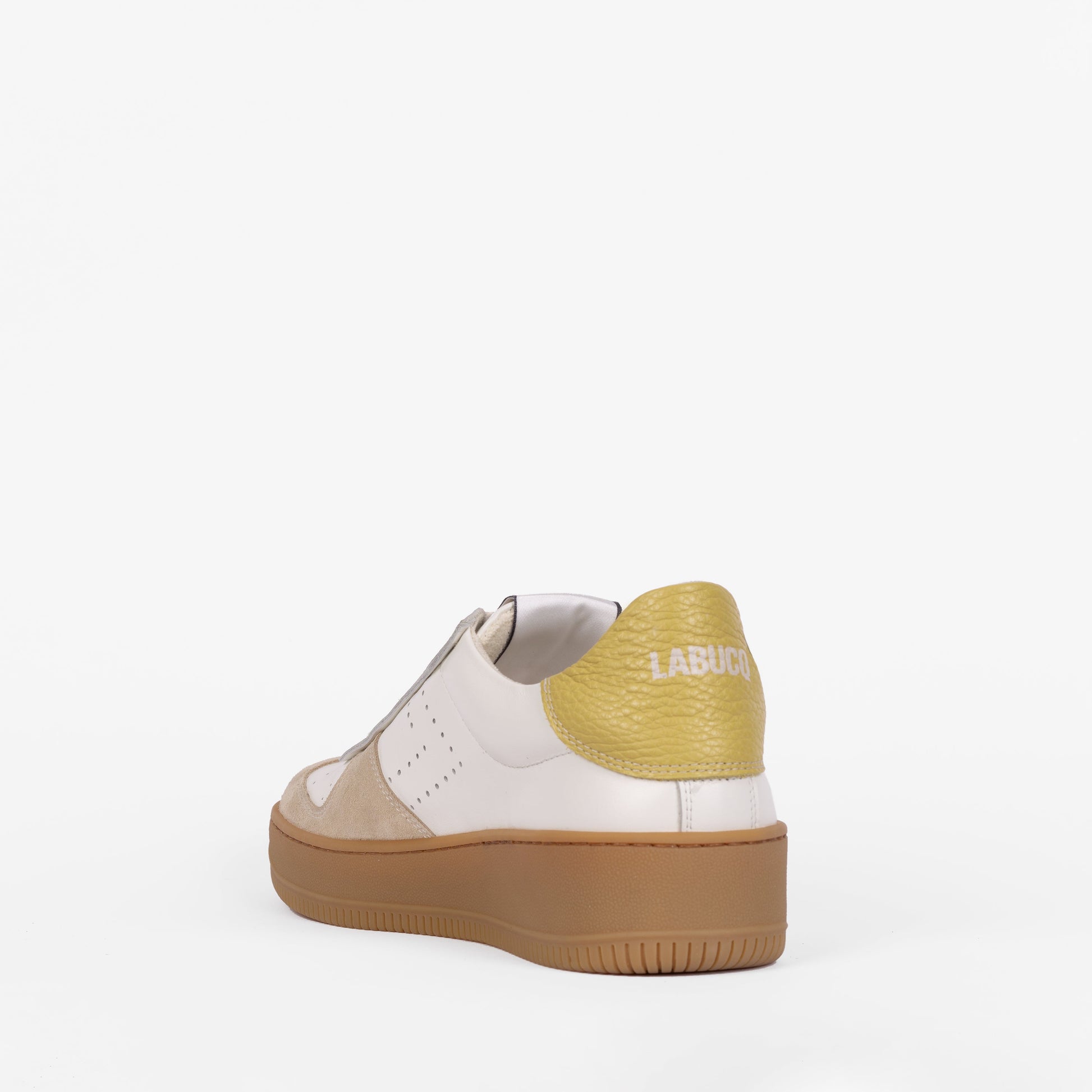 Labucq Prima Sneaker Ivory Leather Suede