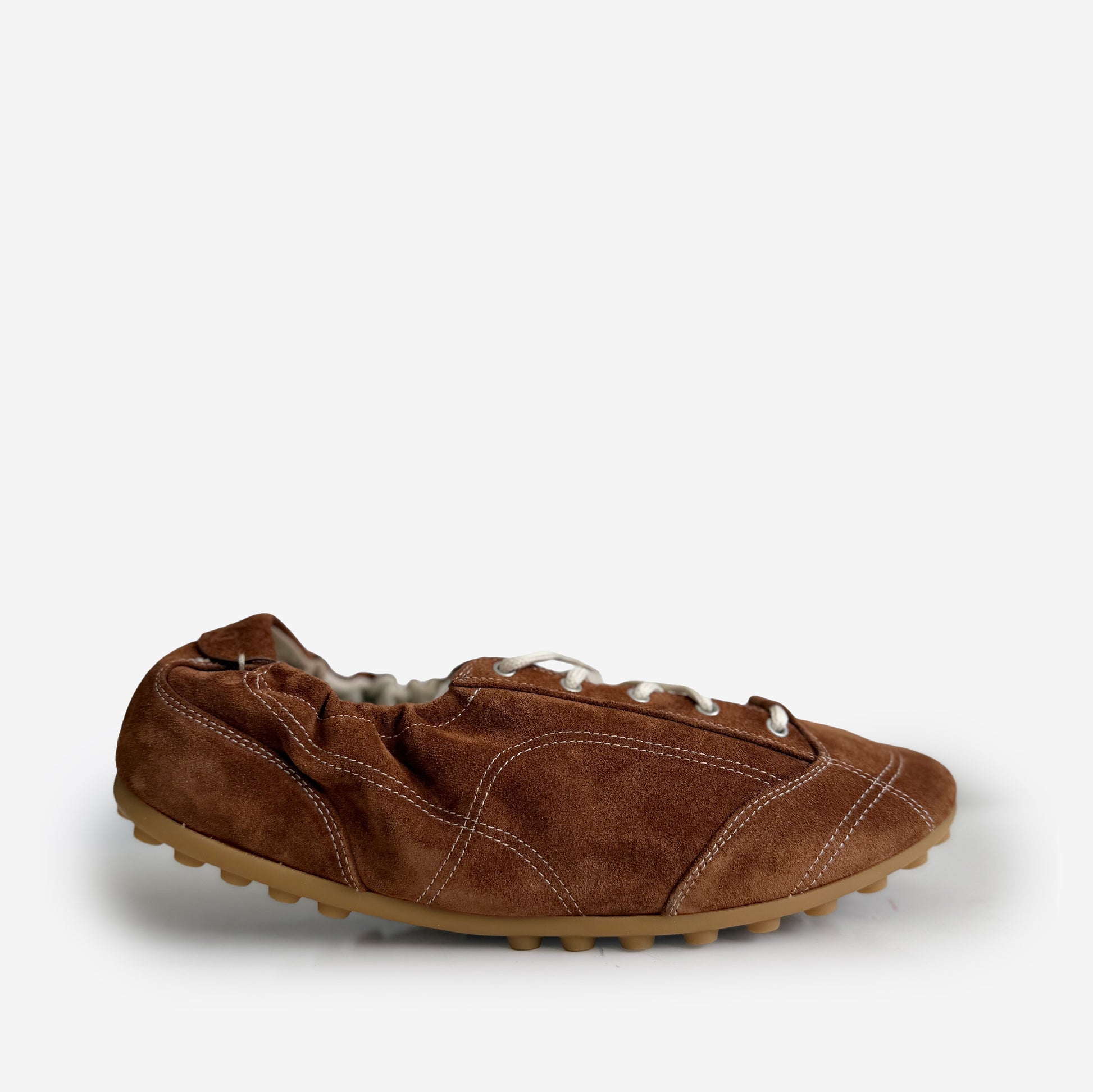 Soft Runner Tan Suede Size 42
