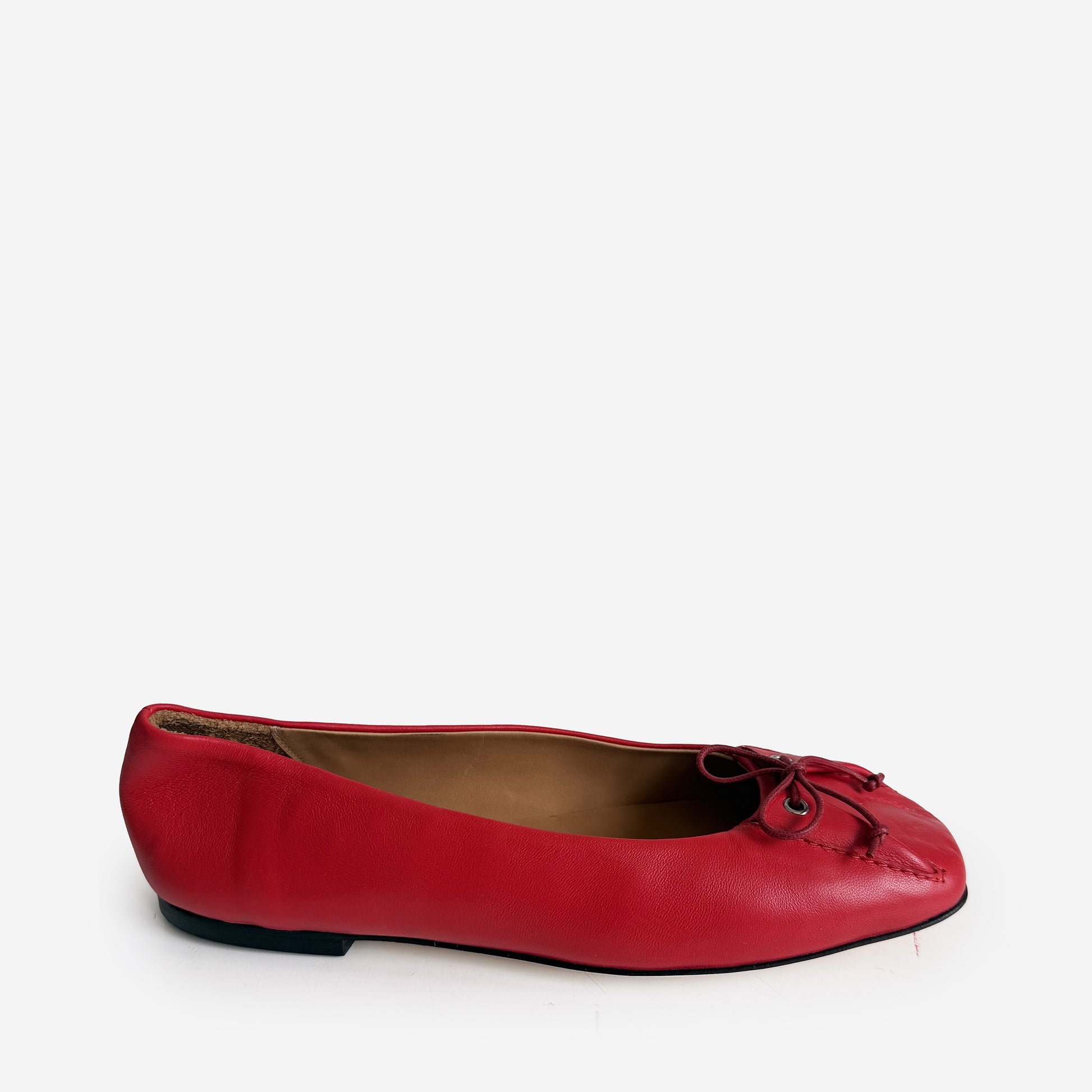 Red Ballet Flat Sample Size 37