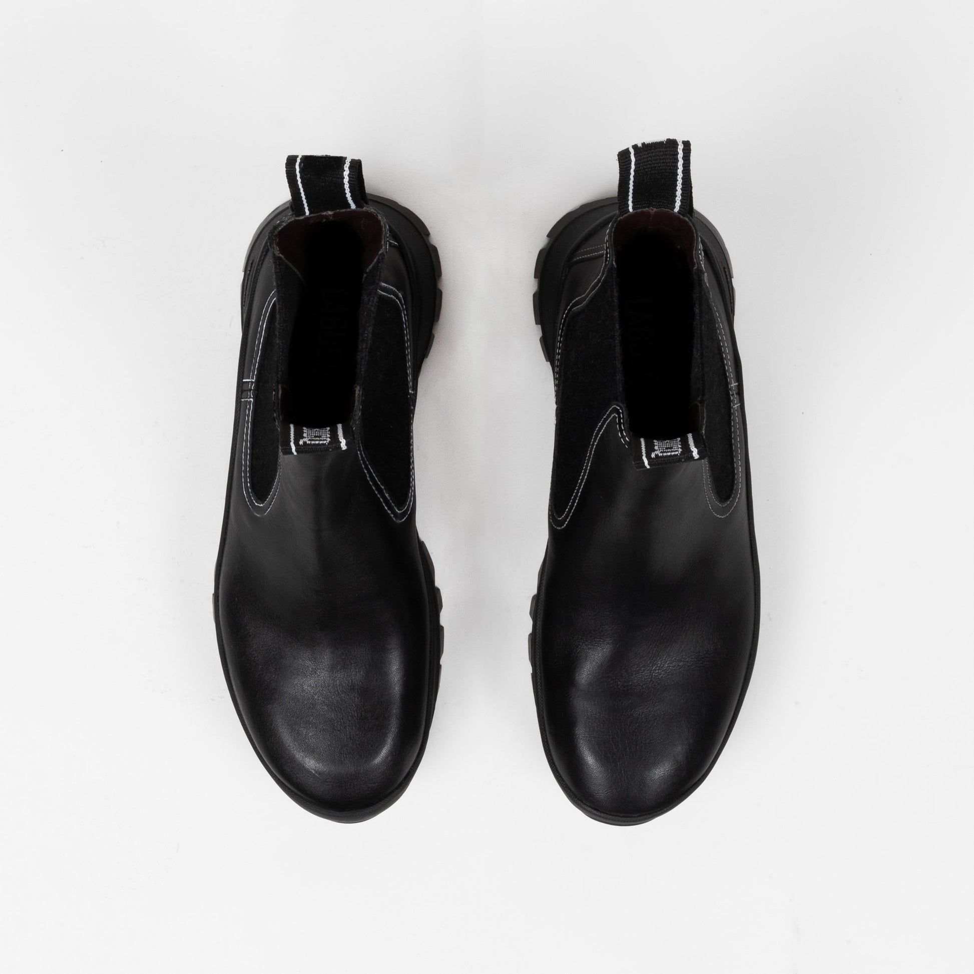 Labucq Suba Boot in Black Calf. Top View.